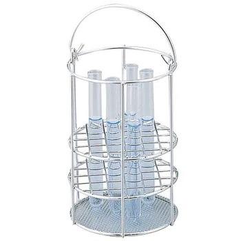 China Stainless Steel Wire Round Test Tube Rack Dia 140 x 210 for sale