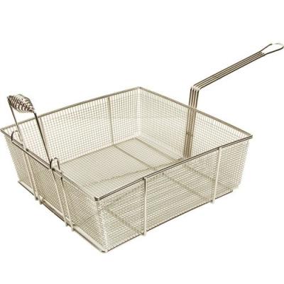 China 201/304 Stainless Steel Commercial Fryer Accessories Full Size Fryer Basket for sale