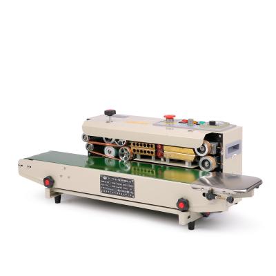 China 23 Kg FR-770 Stainless Steel Continuous Band Sealing Machine For Bag Film Packaging for sale