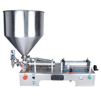 China Filling Accuracy ±1% Semi Automatic Cream Juice Milk Honey Chocolate Paste Filling Machine for sale