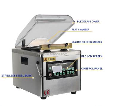 China Small Automatic Vacuum Food Hardware Skin Packaging Plastic Bags Machine 580420570 mm for sale