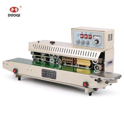 China FR-980 Ink Coder Printer Vertical Continuous Plastic Bag Heat Band Sealer Packing Sealing Machine for sale