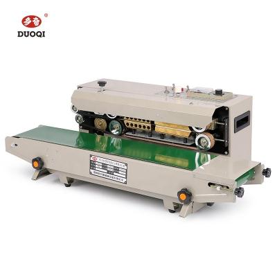 China DUOQI FR900 Mini Home Automatic Continuous Table Sealing Shrink Sleeve Seaming Machine for sale