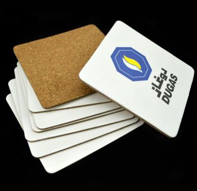 China Hot selling promotional cork coaster Customized size and printed logo for sale