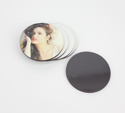 China Factory Directly Wholesale Round Shape 60x60mm Sublimation Blank Fridge Magnet for sale