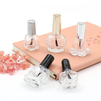 China Custom Glass Fancy Nail Bottle Glass Nail Polish Manicure Empty Oil Bottle Everyday Life Bottle for sale