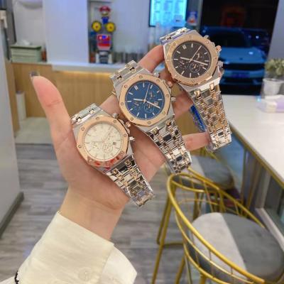 China High Quality Top Brand Stainless Steel Chronograph Luxury Strap Men Quartz Watch Women's Watch Sports Watches for sale