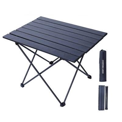 China Midcentury Cheap Backpack Ultralight Portable Folding Camping Table Aluminum Collapsible Picnic Table With Carry Bag for Outdoor Hiking for sale