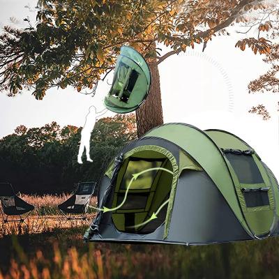 China Ourdoor camping/beach/hiking Wholesale Custom Outdoor Double Layer Waterproof Beach Tents High quality 2-4 Person Quick Automatic Pop Up Camping Tent for sale