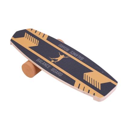 China Anti-Slip Outdoor Balance Shimmy Wooden Body Exercise Rocker Board for sale