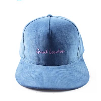 China JOINT Wholesale High Quality Corduroy Embroidery Snapback Hat Sports Hat 5 Panel Snapback Hat for sale