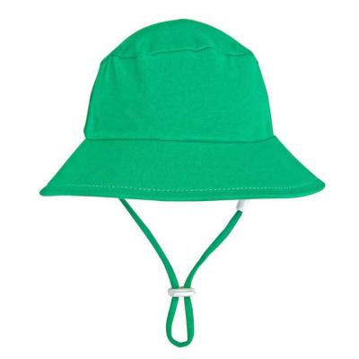 China Wholesale Customized Striped Summer Cotton Kids Baby Designed Logo Custom Bucket Hats for sale