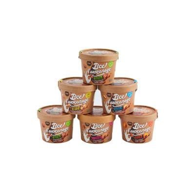 China Recyclable Customized Disposable Kraft Paper Ice Cream Cup / Bowl / Pack Disposable Paper Cup for sale