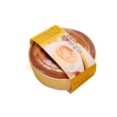 China Factory Supply Recyclable Cake Packaging Round Eco-Friendly Wholesale Wood Bento Box for sale