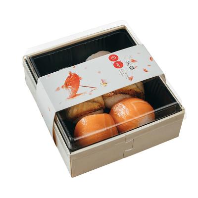 China Wholesale Recyclable Eco Friendly Disposable Lunch Food Wooden Sushi Cake Takeout Containers Bento Box for sale