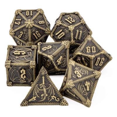 China Metal Dnd Dies Dnd Die Sets Wholesale Dnd Die Set Polyhedral 7 Pcs Gift for sale