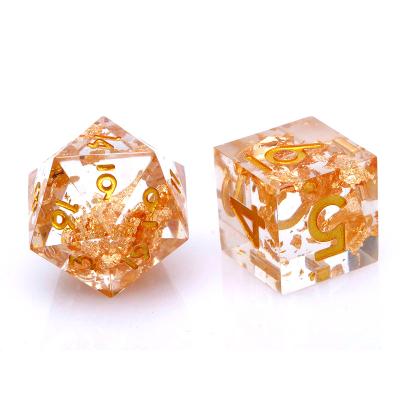 China Game factory hot sale resin dies set NEW design dungeons and dragons Table game RPG luxury dnd dies for sale