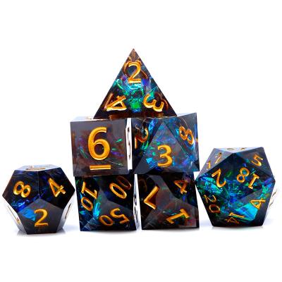 China Game factory price color resin polyhedral cutting dies set customization dnd dies for sale