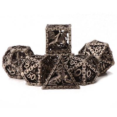 China hollow dnd die cut Dnd die set for dungeons and dragons metal dnd dice Mtg game table dies for sale