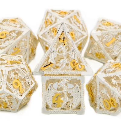 China Solid Dnd Dies 7 Pcs New Dnd Cavity Dnd Dies Polyhedral Dnd Dies Set For Role Playing Game Mtg With D20 D4 Dies for sale