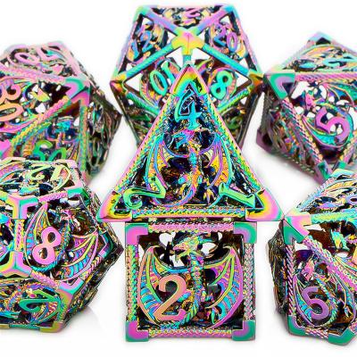 China Wholesale Colorful Solid Polyhedral Dies Dnd Dnd Set For D&d MTG Dragon Die Set Role Playing Game dnd dies for sale