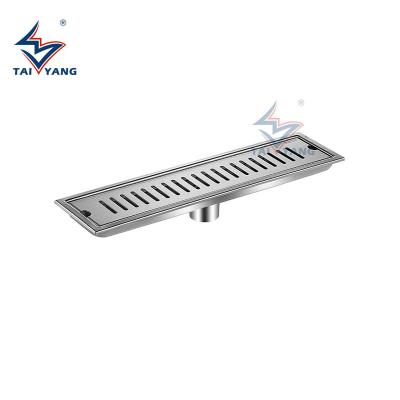 China 40cm Long Best Selling Modern Professional Production Shower Room Floor Drain Full Stainless Steel Floor Drain for sale