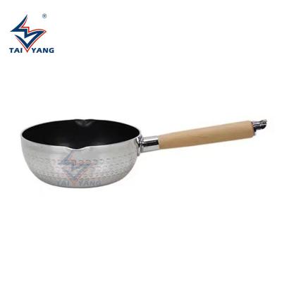 China Low Price Cookware Sustainable Non Stick Sauce Pan Japanese Aluminum Cooking Pot Soup Sauce Pan for sale