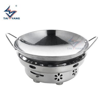 China Sustainable Hot Sale Pot Stainless Steel Honeycomb Dry Outdoor Alcohol Stove Stoves for sale