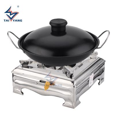 China Home Sustainable High End Dry Pot Party Small Pot Seat Small Outdoor Commercial Stainless Steel Alcohol Stove for sale