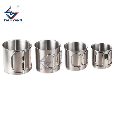 China Durable Outdoor CupSet Stainless Steel For Camping Light Mug For Backpacking Camping Coffee Mug Rise Beer Mug For Outdoor for sale