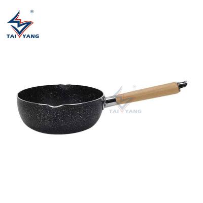 China Sustainable OEM Low Price Cast Sauce Pan Kitchen Utensils Non Stick Cooking Soup Milk Pot for sale