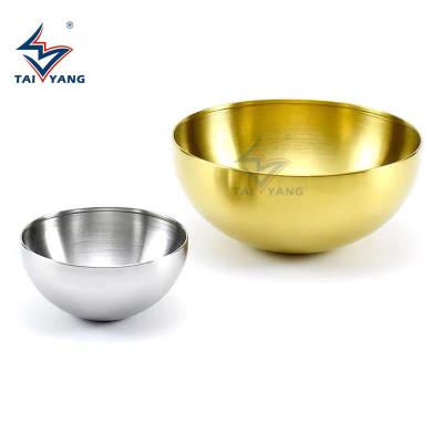 China Viable Wholesale Kitchen Metal Salad Mixing Bowls 201 Stainless Steel Soup Bowls for Food Seasoning for sale