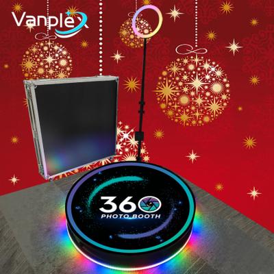 China Portable Iron 360 Photo Booth Package Photobooth With Free Customized Logo Auto 360 Video Booth For Party for sale