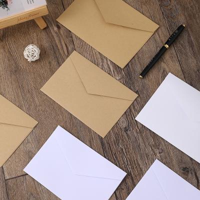 China Custom Recycled Brown Paper Card Envelope Kraft Paper Envelope Business Envelope for sale