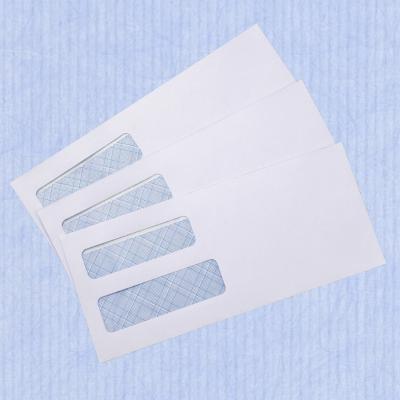 China Business Envelopes Self Seal Safe Window Envelope With Focus Sketch Inside for sale