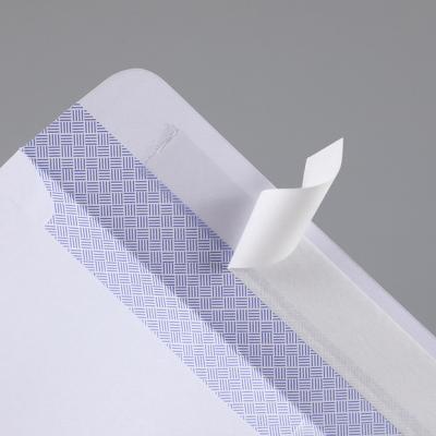 China Blue Tinted Business Envelope Window Security Self-Seal Envelope for Privacy, Business, Laser and Computer Printed for sale