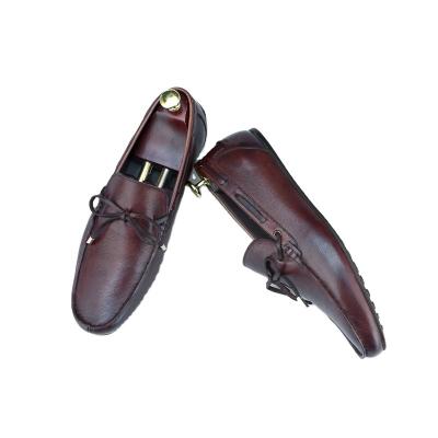 China ALCDD1-H01 Fashion flat wholesale men's leisure slip-on loafers shoes handmade genuine leather casual shoes for sale