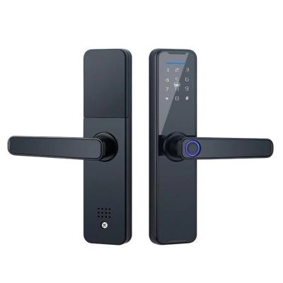 China Anti-peep Good Quality Factory Offer Price Apartment Fingerprint Smart Door Lock Cheap Hotel Digital Keyless Door Lock for sale