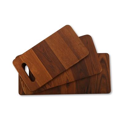 China Disposable Cutting Board Set Charred White Ash Wood Kitchen Serving Board With Hanging Hole Handle for sale