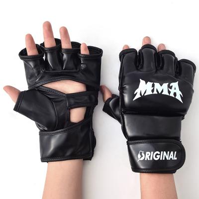 China Muttahida Majlis-e-Amal PU Boxing Muay UFC Comfortable Leather Thai Gloves for sale