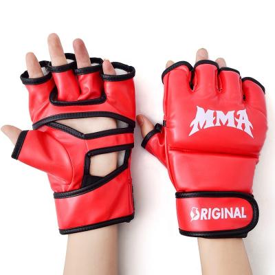 China Martial Arts Studios Custom Logo High Quality PU Muttahida Majlis-e-Amal Leather Training Boxing Boxing Muttahida Majlis-e-Amal Gloves Ufc for sale