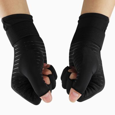 China Hot Selling Arthritis Gloves Copper Infused Wholesale Custom Therapeutic Copper Compression Arthritis Gloves for sale