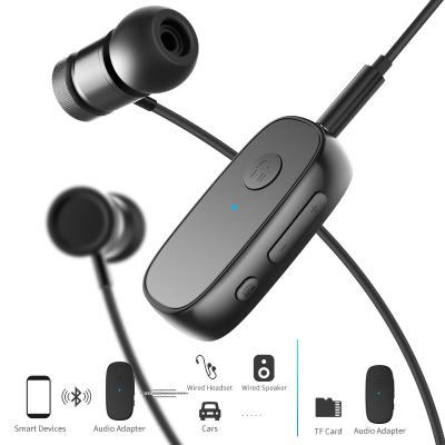 China New Bee 2-in-1 Life Stereo Audio Receiver Adapter 24 Hours Battery Wired Wireless Headphones Audio Receiver for sale