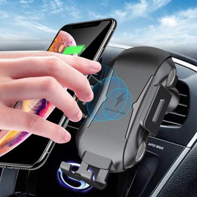 China 10W Car Charger Full Automatic Car Induction Wireless Charging Auto Wireless Charging Stand for Smart Phones for sale