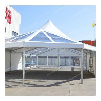 China Outdoor Weddings 2023 Newest Canopy Luxury Wedding Tents Easy Up Outdoor Party Tent With Transparent PVC for sale