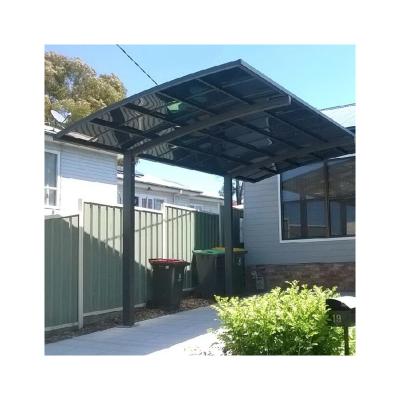 China Modern Design Wind And Rain Resistant Aluminum Parking Garages Outdoor Rainproof Canopy For Parking for sale