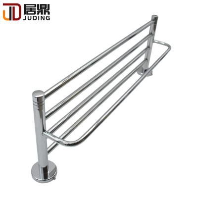 China 2021 Durable Design 304 Stainless Steel Chrome Brass 450mm Towel Rack Modern Classic Towel Hanger for sale