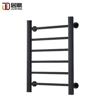 China Fashion Bathroom Matt Black Intelligent Constant Temperature Heater Wall Mount Electric Heated High Quality Towel Rack for sale