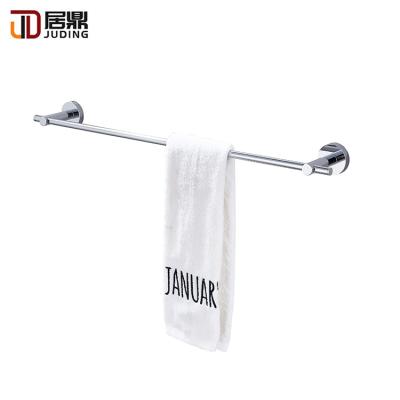 China Durable Wholesale Hotel Bathroom Chrome Finished Zinc Alloy Single Towel Rail Bar for sale