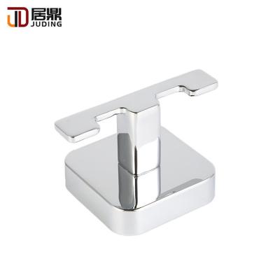 China Sustainable Hot Selling Wall Mounted Bathroom Chrome Robe And Double Towel Robe Hook for sale